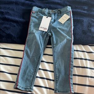 Hudson Kids Jeans Blue with Red Trim Size 2T-NWT-stylish and adorable! 💙🩷